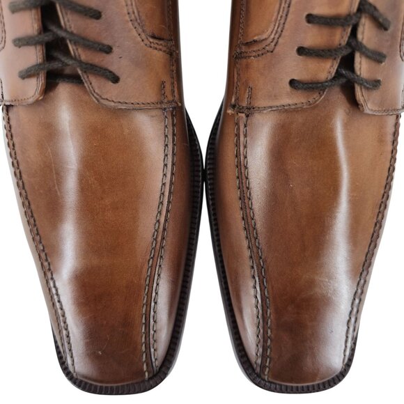 NEW Old Signature brand Italian Dress Shoes Mens 11 44 Tan Brown Leather Oxfords main image 6